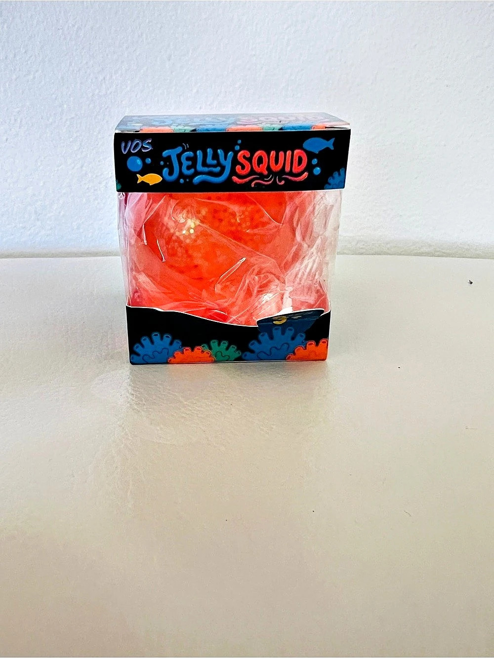 VOS Jelly Squid Plush Orange & Red